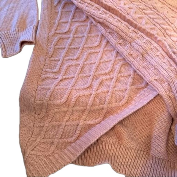 NoraCora Sweater Size S. Dusty pink/rose colored. Wrap front On Off Shoulder NEW - Picture 11 of 16